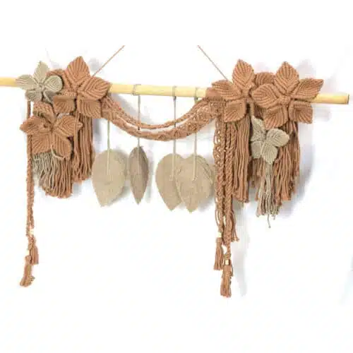 Macramé "Blatt im Wind"