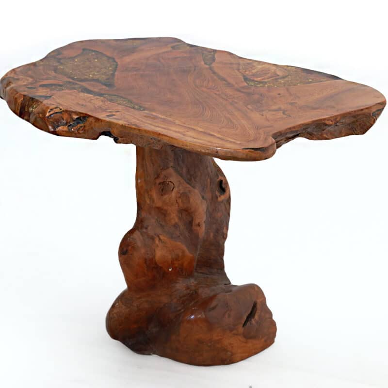 River-Table aus Teakholz, gold, 90x60cm