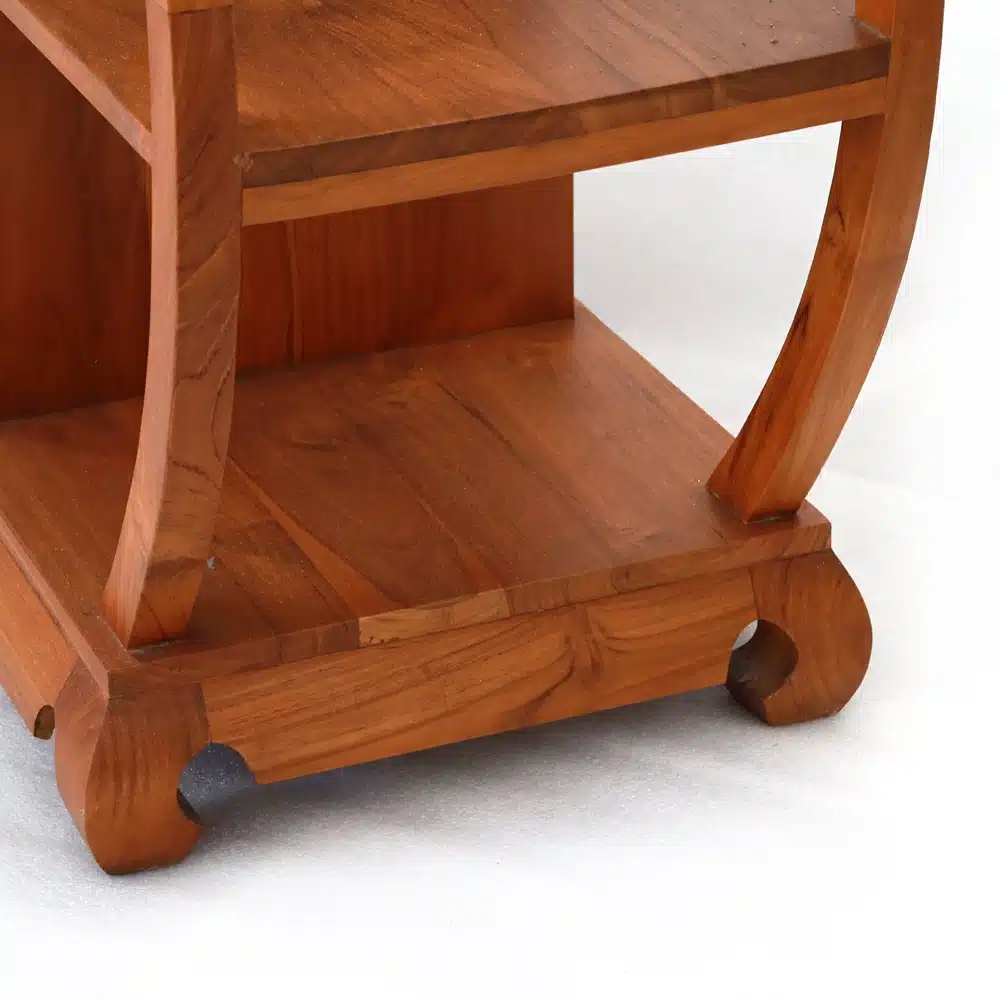 rundes Wandregal aus Teakholz rundes Wandregal aus Teakholz