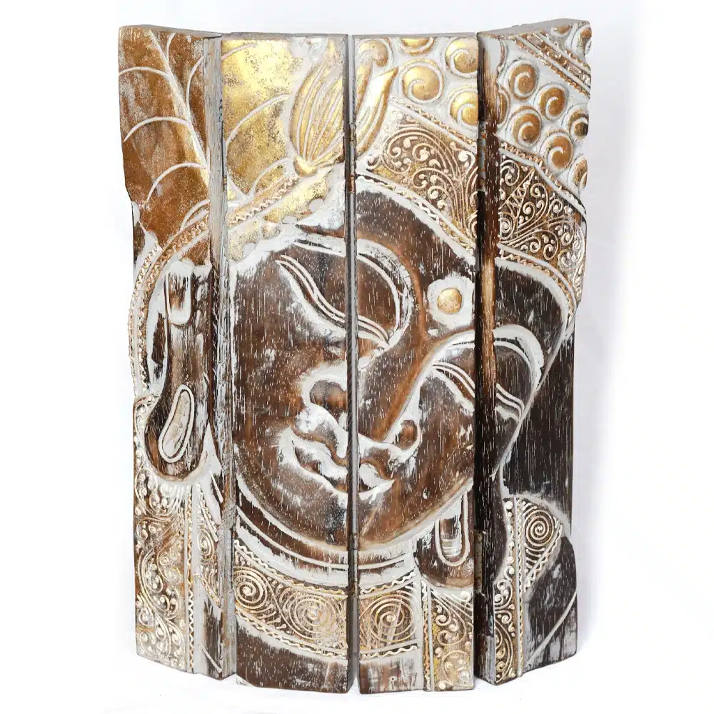 Buddha Wandrelief, 4 Flächen, 30x40cm 1 Buddha Wandrelief, 4 Flächen, 30x40cm