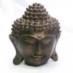Buddha Kopf, klein, alt, 14cm