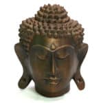 Buddha Kopf, mittel, alt, 18cm