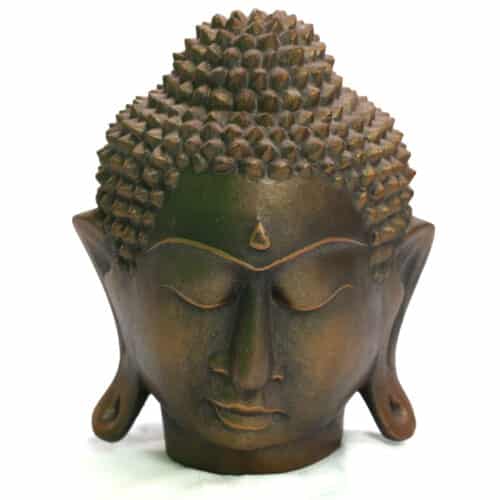 Buddha Kopf, groß alt, 21cm