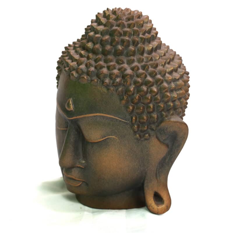 Buddha Kopf, groß alt, 21cm