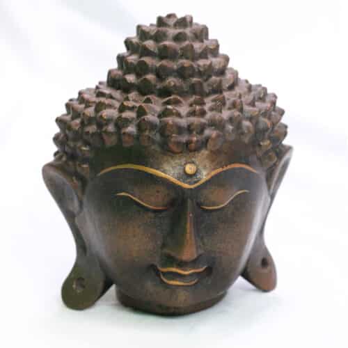 Buddha Kopf, klein, alt, 14cm