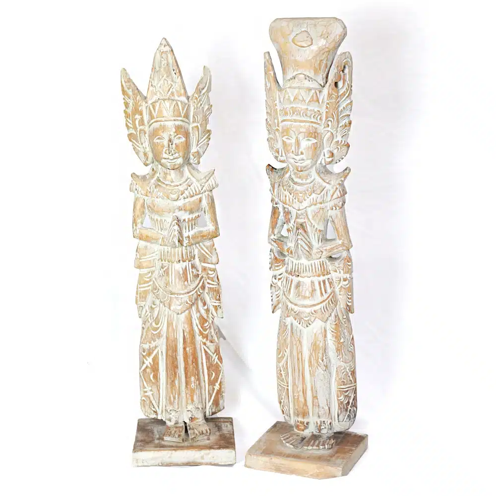 Ein balinesisches Paar, Albesia Holz, Mann & Frau 1 Ein balinesisches Paar, Albesia Holz, Mann & Frau