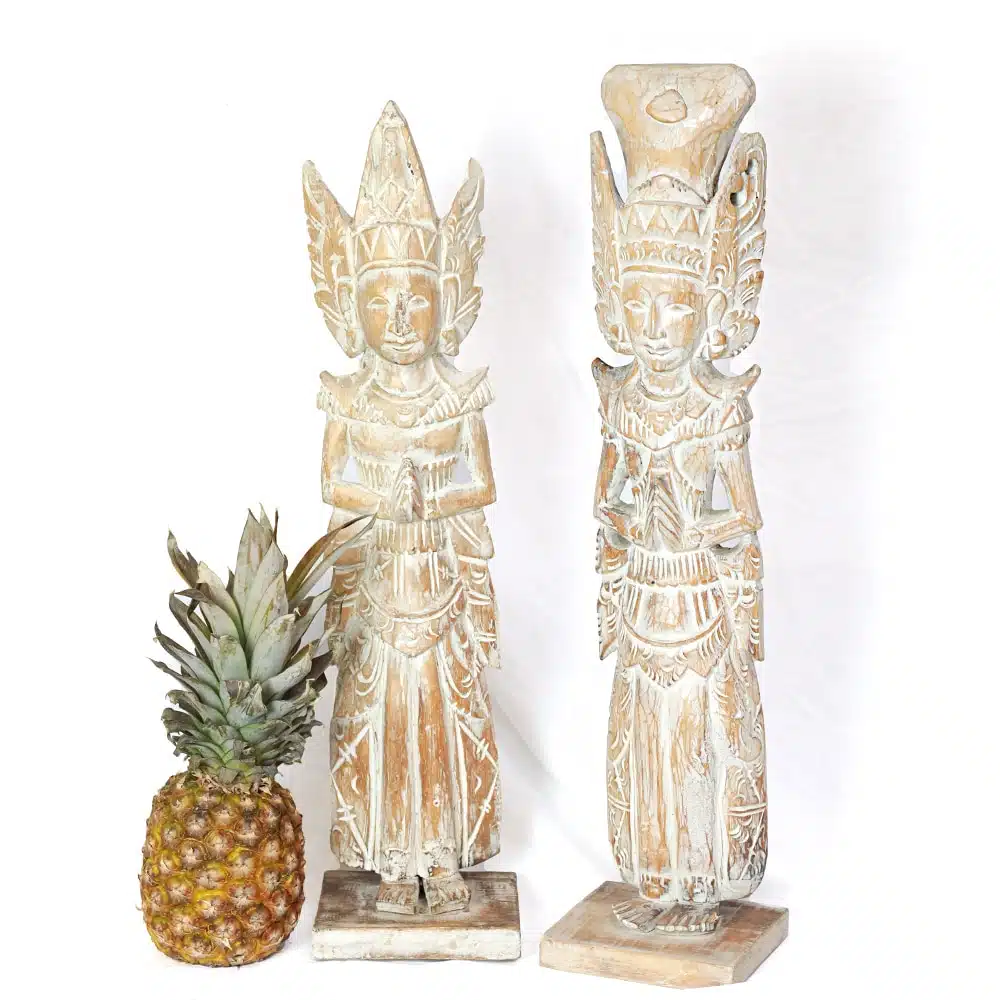 Ein balinesisches Paar, Albesia Holz, Mann & Frau Ein balinesisches Paar, Albesia Holz, Mann & Frau