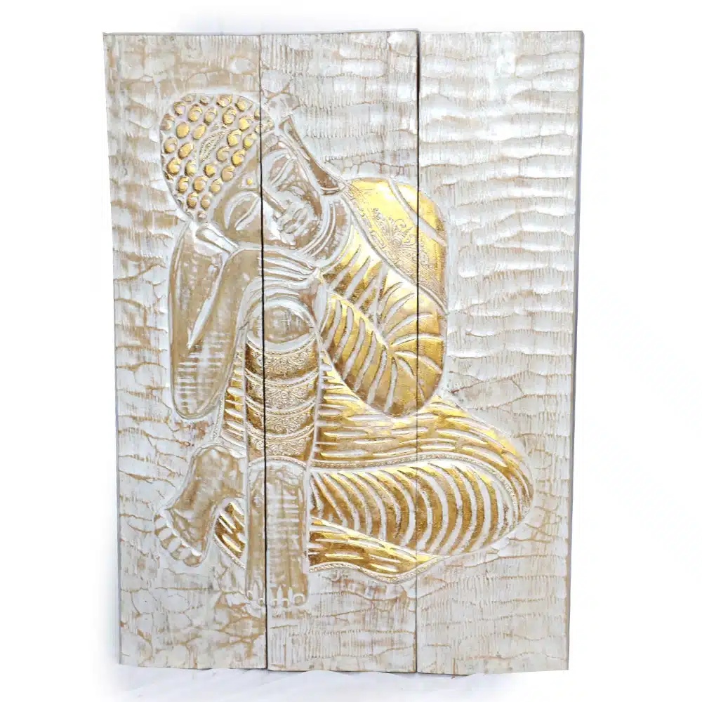 imposantes Buddha Wandrelief, 3 fach klappbar, 100x60cm 1 Buddha Wandrelief, 3 fach klappbar, 100x60cm