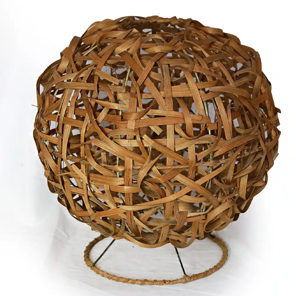 Senja Tischleuchte: Handgeflochtenes Seegras, Ø 40 cm