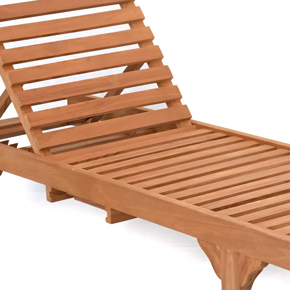 Sonnenliege / Poolliege, mit 2 Rollen, mit ausziehbarem Tisch und Kopfstütze