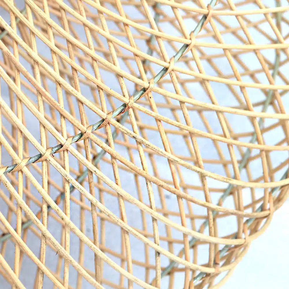 Lampenschirm aus Rattan, geschwungen, 70cm Lampenschirm aus Rattan, geschwungen, 70cm