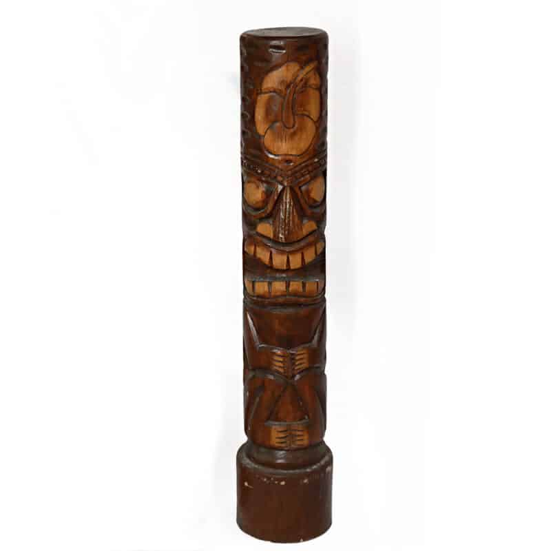 Totem Aufsteller, natur, dunkelbraun, 100cm