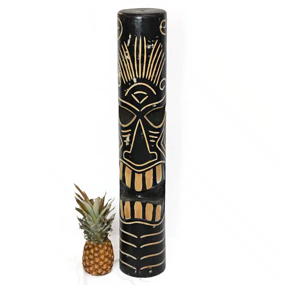 Totem Aufsteller, natur, schwarz, 100cm Totem Aufsteller, natur, schwarz, 100cm