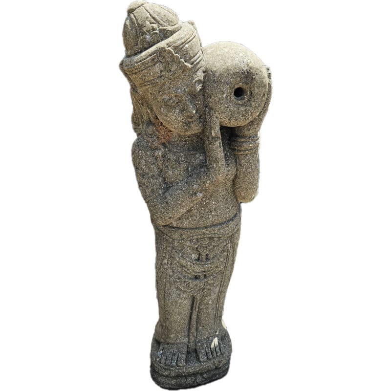 balinesische Figur als Wasserspender, 70cm, Riverstone