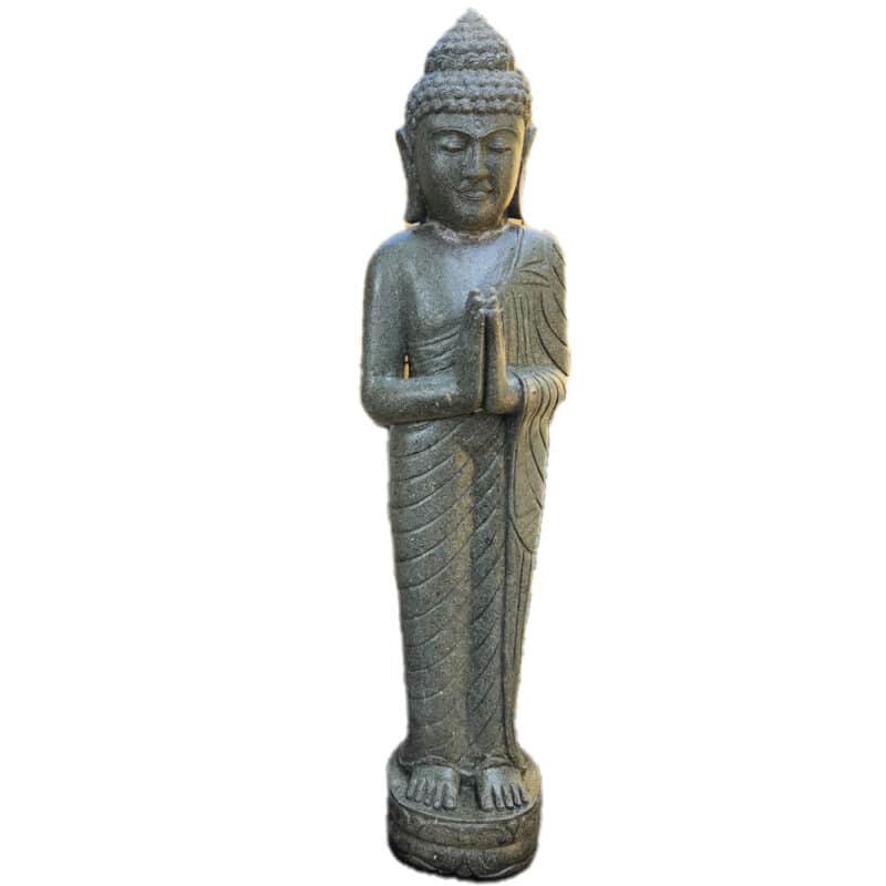 betender Buddha, balinesischer Greenstone, 100cm