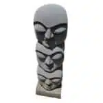 3 Köpfe, Statue, 80cm hoch aus Vulkanstein