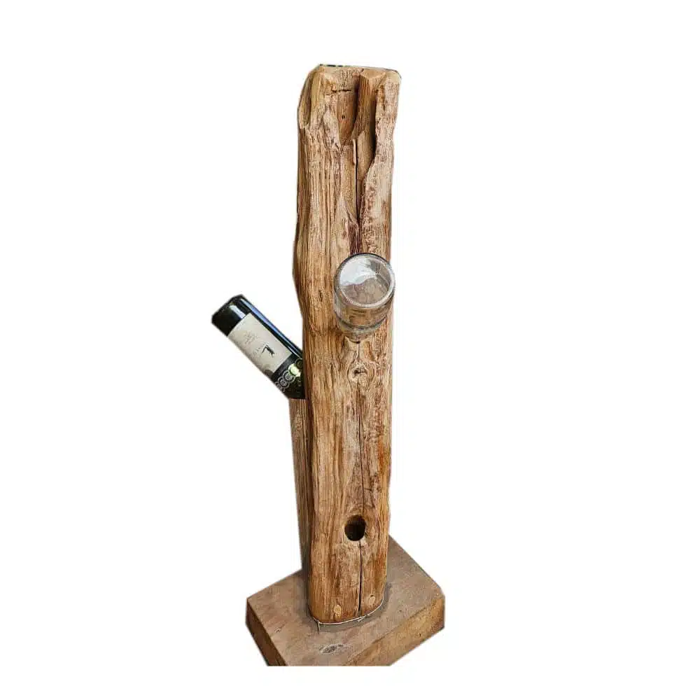 Surya Weinhalter für 6 Flaschen aus Suarholz, 60 cm