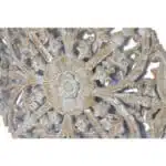 Wanddekor, rund, white-washed, 80cm