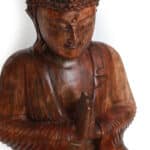 Buddha sitzend, rotbraun, 65x40cm