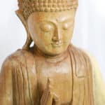 Buddha sitzend, natur, 65x40cm