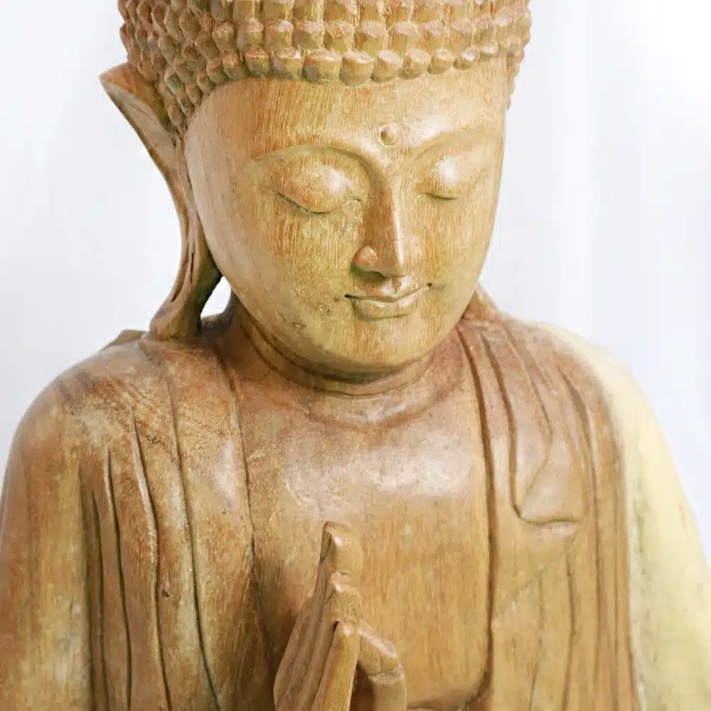 Buddha sitzend, natur, 65x40cm Buddha sitzend, natur, 65x40cm