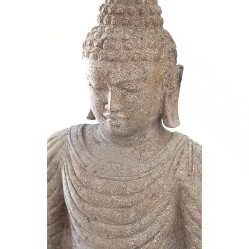 Buddha Statue sitzend, 90cm, Riverstone