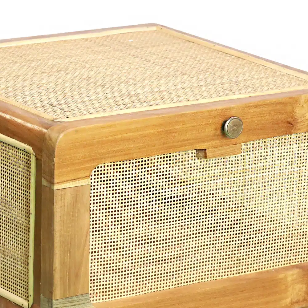 Nachttisch mit Klappfach Nachttisch mit Klappfach