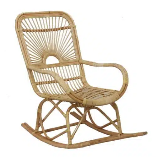 Schaukelstuhl aus Rattan