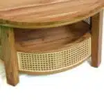 Rattan Tisch, 72cm Durchmesser