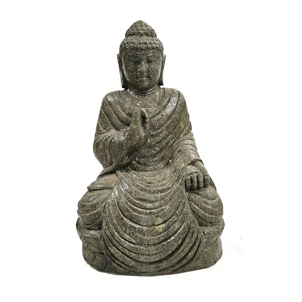 Buddha Statue aus balinesischen Greenstone, 50cm