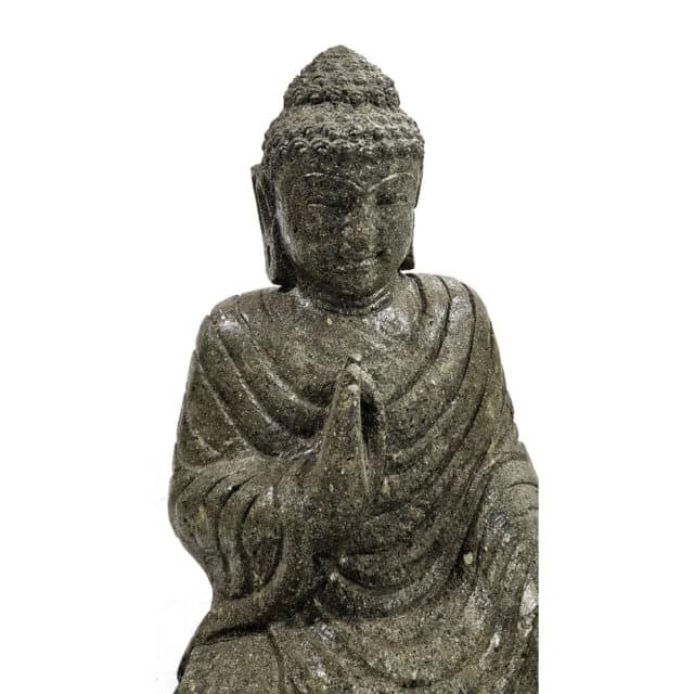 Buddha Statue aus balinesischen Greenstone, 50cm