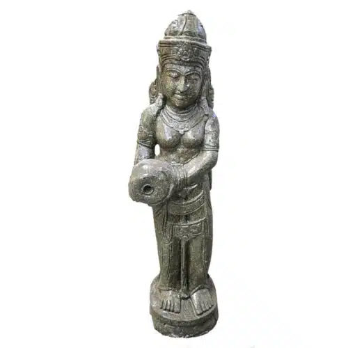 Dewi Danu, Wasserspeier, balinesischer Greenstone, 110cm