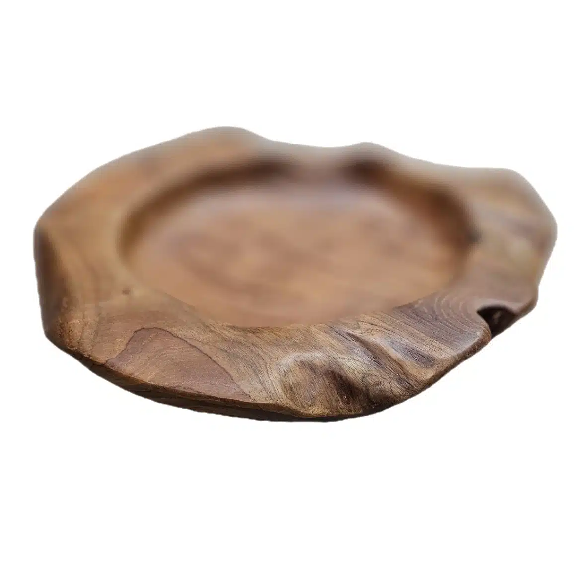 Lekukan Schale aus massivem Suarholz mit 40 cm Durchmesser