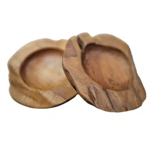 Lekukan Holzschale aus massivem Suarholz mit 40 cm Durchmesser