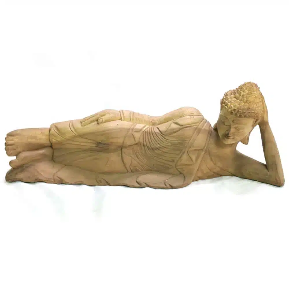 liegender Buddha, alte Darstellung, 50cm lang 1 liegender Buddha, alt, 50cm