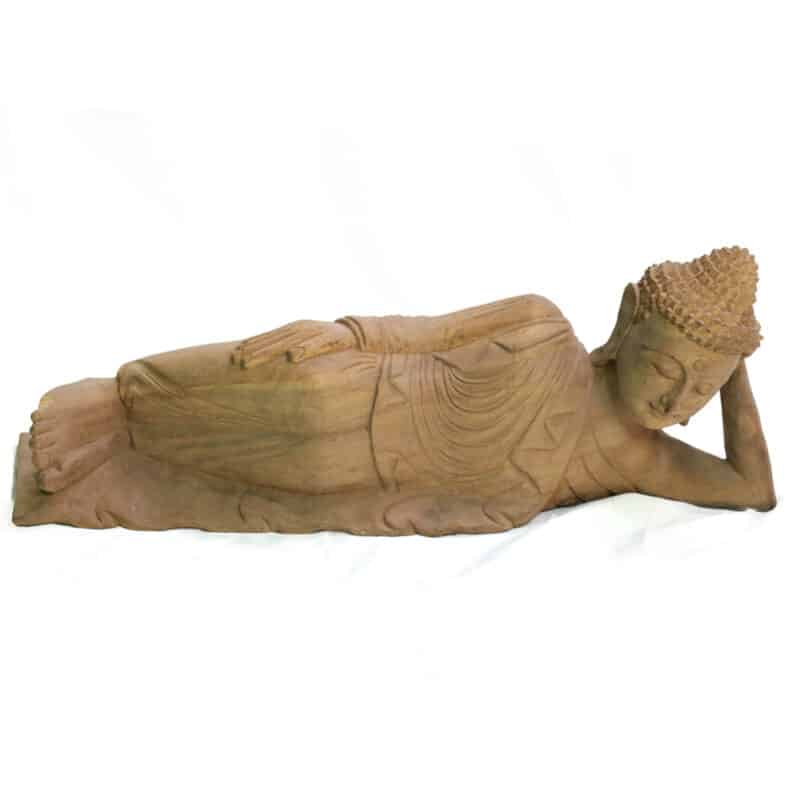 liegender Buddha, alt, 50cm