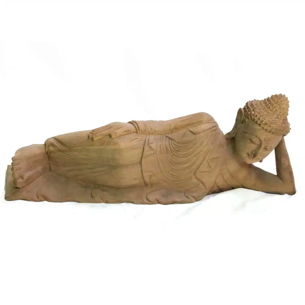 liegender Buddha, alt, 50cm liegender Buddha, alt, 50cm