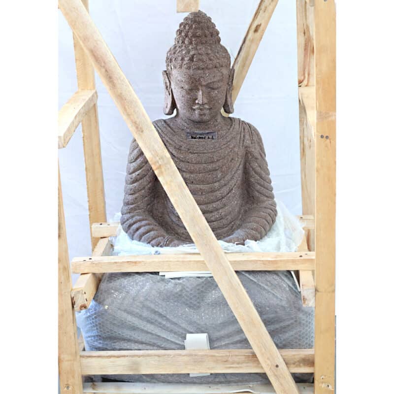 Buddha sitzend, ca. 80cm, Riverstone