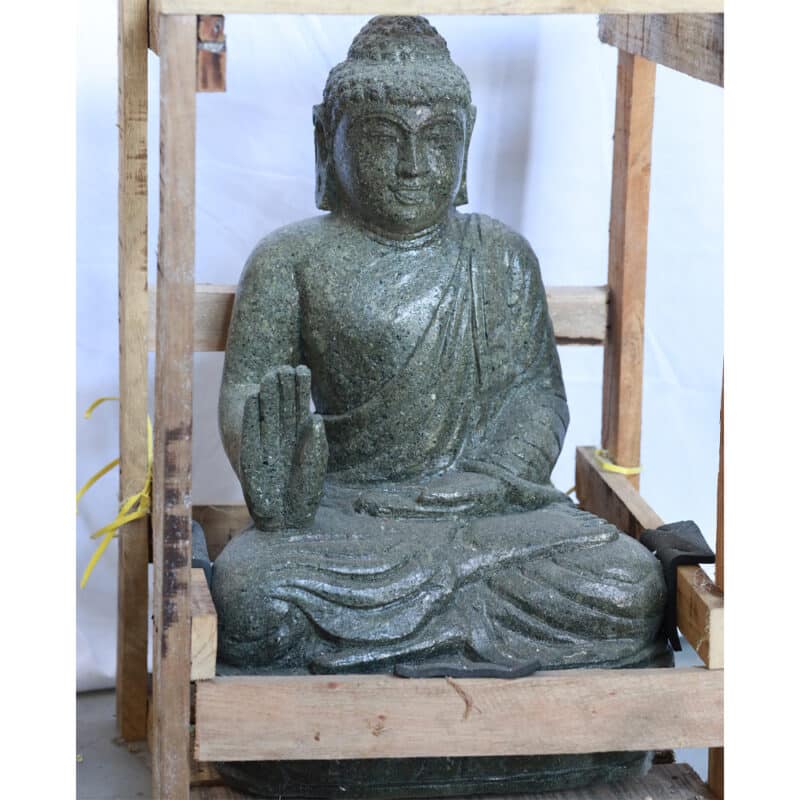 Buddha Statue aus balinesischen Greenstone, 50cm