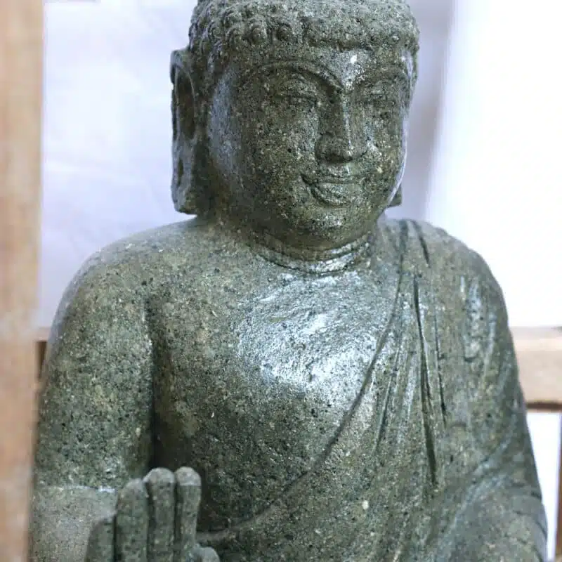 Buddha Statue aus balinesischen Greenstone, 50cm