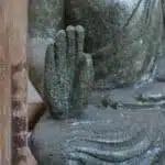 Buddha Statue aus balinesischen Greenstone, 50cm