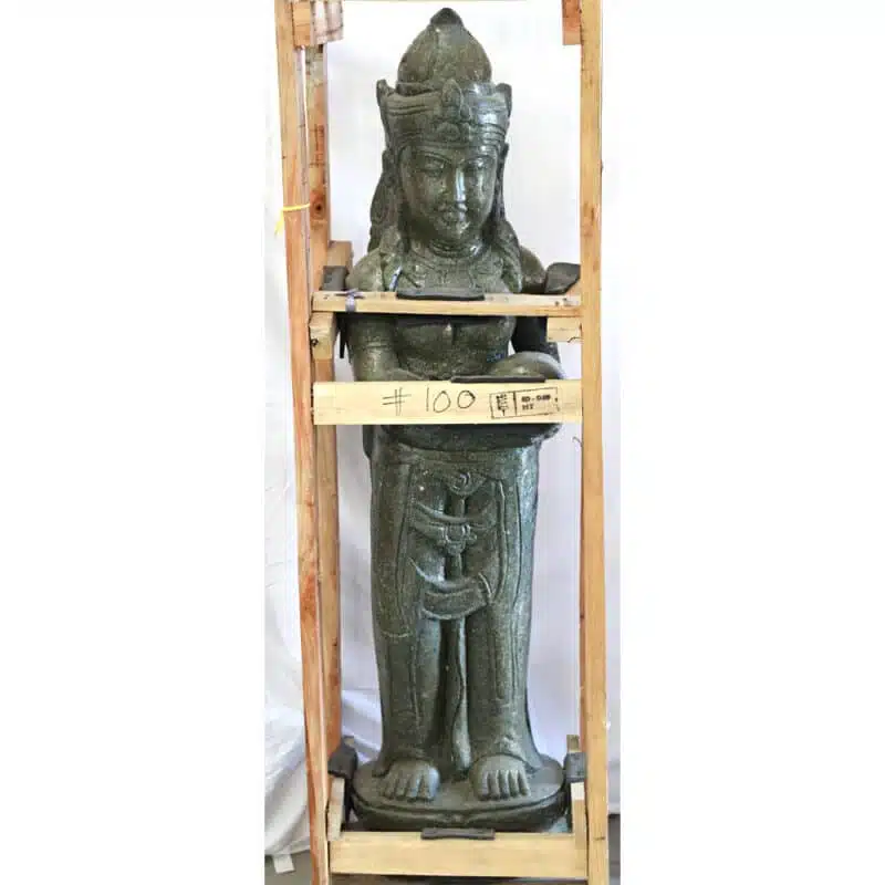 Dewi Danu, Wasserspeier, balinesischer Greenstone, 130cm