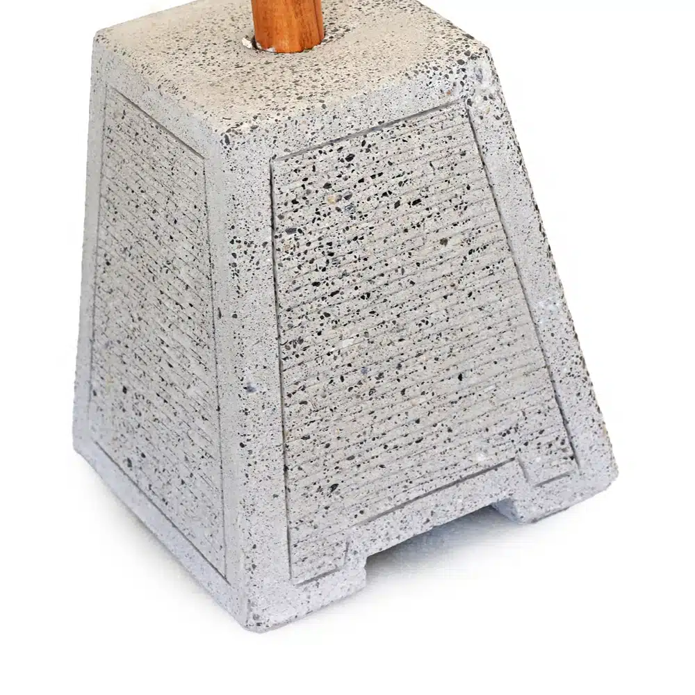 Sonnenschirm Ständer aus Beton, Bali Design, konisch