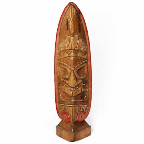 Tiki böse - Aufsteller, halbrund mit Standfuß, 50cm