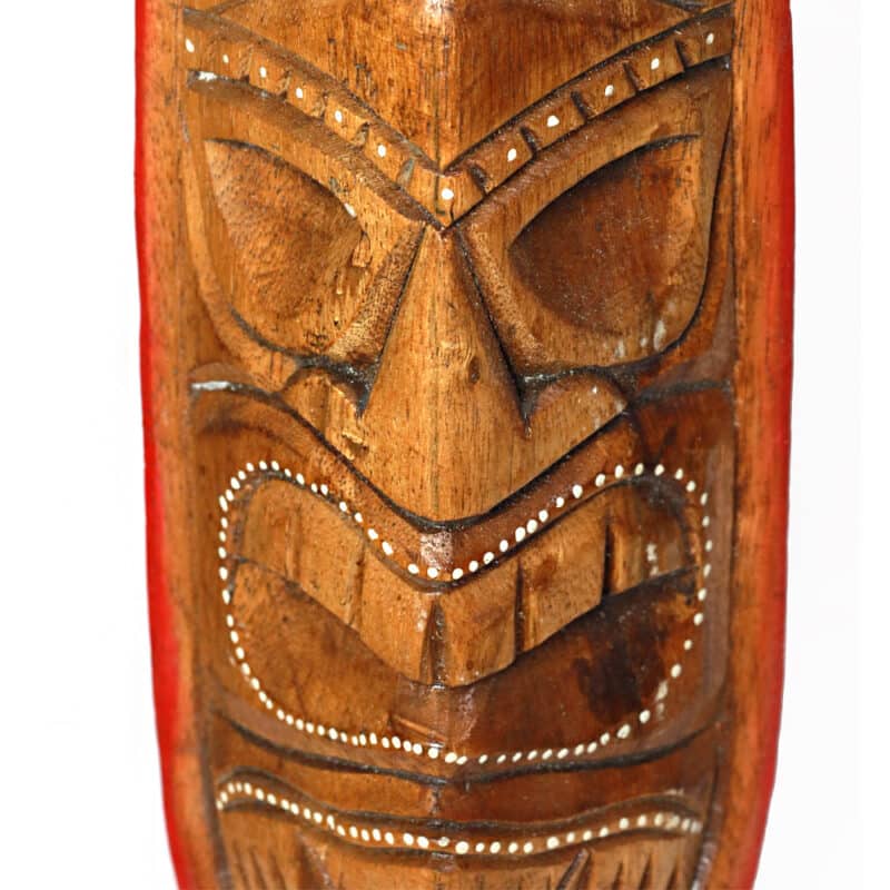 Tiki böse - Aufsteller, halbrund mit Standfuß, 50cm