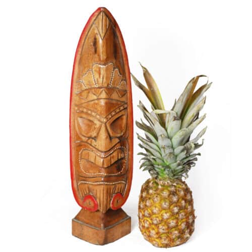 Tiki böse - Aufsteller, halbrund mit Standfuß, 50cm