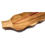 Räucherstäbchen Halter in Blattform, 27x6cm