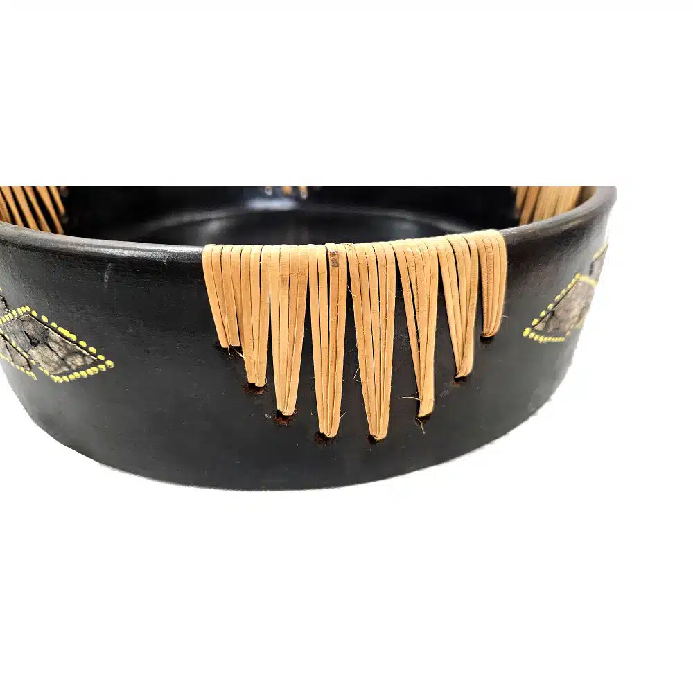 Schale Keramik schwarz 30cm