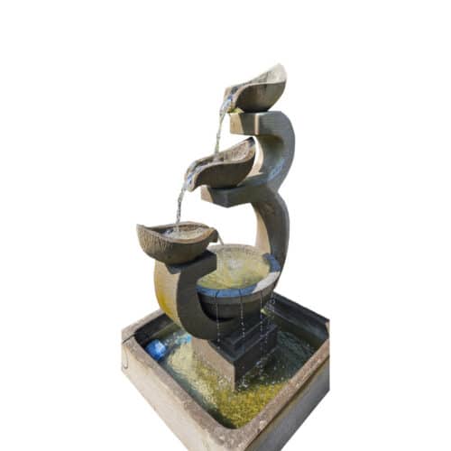 Subak Brunnen: 4-stufiges Wasserspiel, 140 cm