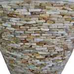 wunderschöner Blumen Übertopf, mit Onyx Kristallen bestückt, 55cm hoch